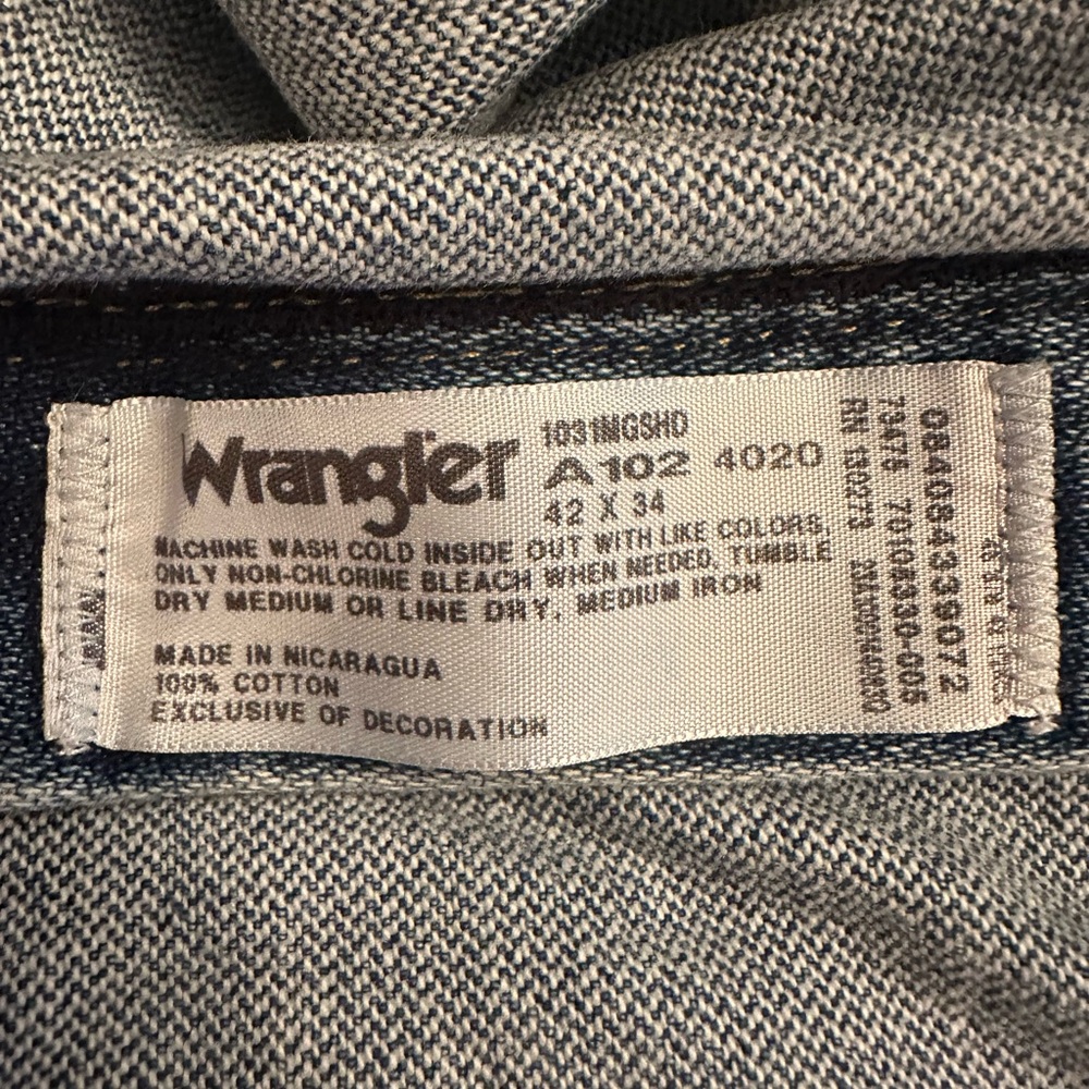 Men’s wranglers. George Straight collection. 42x34 - Picture 4 of 5